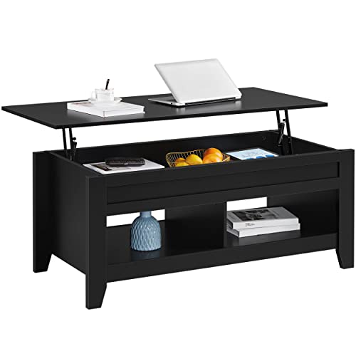 Yaheetech Lift Top Coffee Table with Hidden Storage Compartment