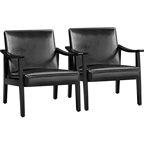 Yaheetech PU Leather Accent Chair