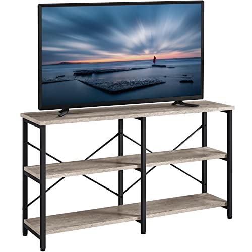 Yaheetech 65 Inch TV Stand with 3-Tier Shelves, Gray