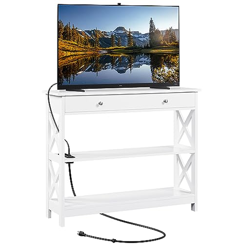 Yaheetech TV Stand with Power Outlet