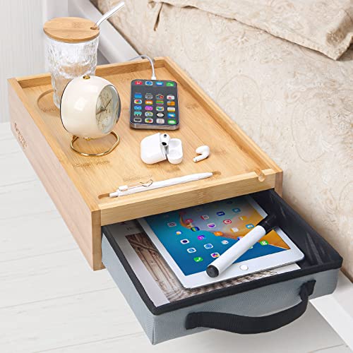 yamagahome Bedside Shelf with Drawer for Bunk Bed