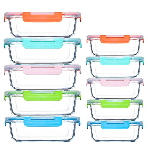 YANGNAY Glass Food Storage Containers Set