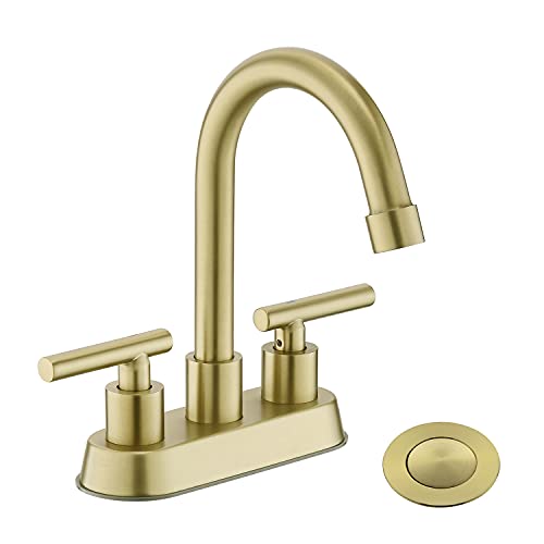 YardMonet Brushed Gold Bathroom Faucet