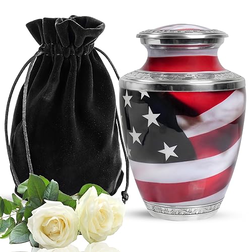 YATSKIA American Flag Urns for Ashes - Elegant and Durable Tribute