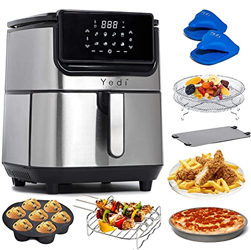 Digital Air Fryer With Stainless Steel Basket, For Healthy Fried Food, 8  Presets, 2.65 Quart Capacity, Af25bss – Casazo