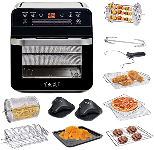  USBLUEWAVE 7-Pieces Air Fryer Oven Accessories Kit for Multi  Brands, Rotisseries Drum, Baking Rack, Air Fryer Basket