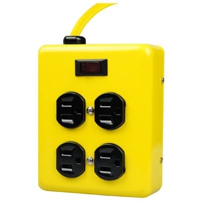 Yellow Jacket Metal Power Block with 4 Outlets