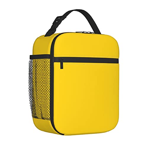 Yellow Lunch Box Insulated Lunch Bag
