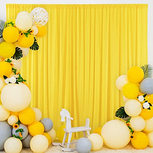 Yellow Party Backdrop Curtain