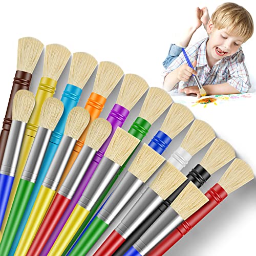 YGAOHF Preschool Paint Brushes - Easy-to-Clean Kids Brushes
