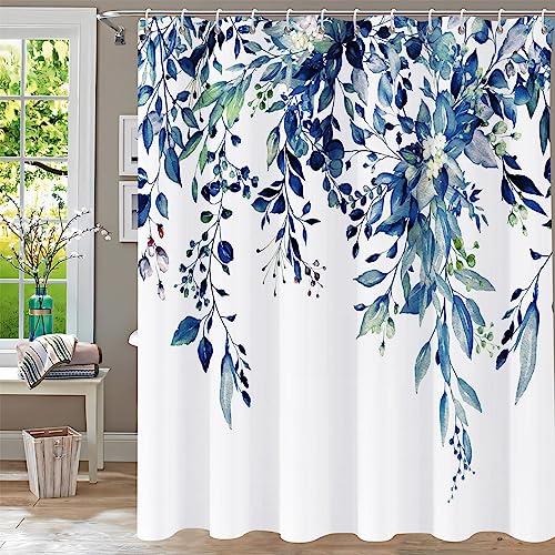 YiarTaan Blue Eucalyptus Shower Curtain