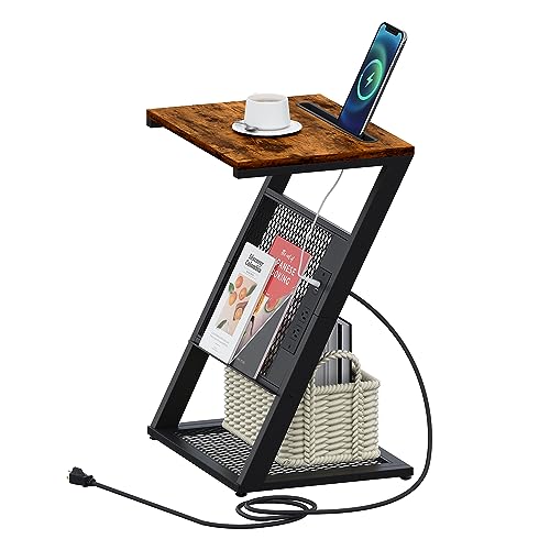 Yifeel End Table with Charging Station