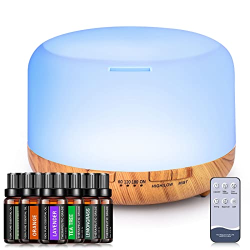 YIKUBEE Oil Diffuser with Essential Oils Set