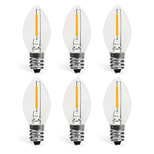 YIMILITE LED Bulb Candelabra Base Replacement Night Light 6 Pack