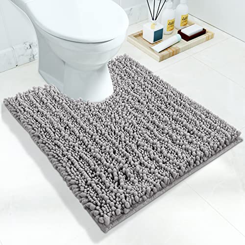 Yimobra Original Luxury Chenille Bath Mat 32 x 20 Inches Soft Shaggy and Comfortable Large Size Super Absorbent and Thick Non-Slip Machine Washable PE