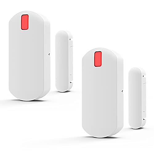 YISEELE Window & Door Entry Sensor 2 PCS - Protection Compatible with YISEELE WiFi Home Security System (Work with YX-800)