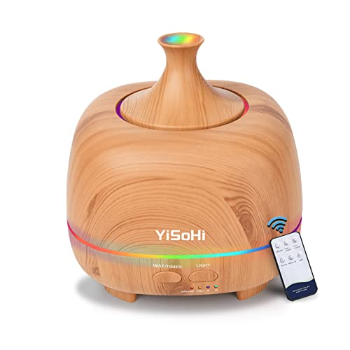 YiSoHi 500ML Remote Aromatherapy Diffuser with LED Lights