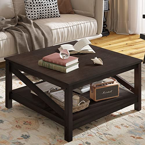 YITAHOME 2-Tier Coffee Table with Storage