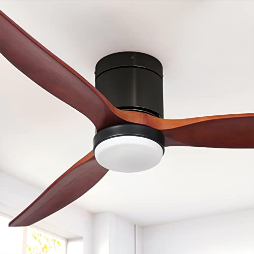 YITAHOME 52 Inch Low Profile Ceiling Fan with Light and Remote