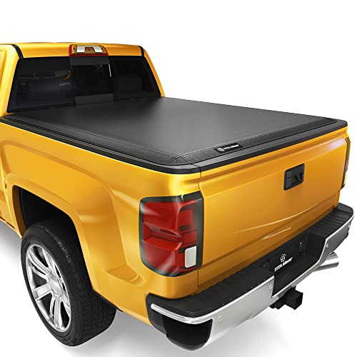YITAMOTOR Soft Quad Fold Truck Bed Tonneau Cover