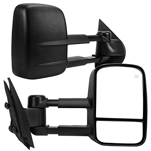 YITAMOTOR Towing Mirrors - Improved Visibility for Chevy Silverado and GMC Sierra
