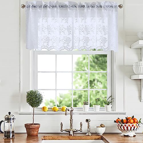 YJ YANJUN Lace Kitchen Window Valance