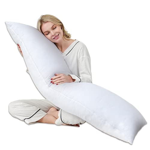 Decroom Full Body Pillow with Pillowcase, Large Body Pillow for Adults,  Removable Bamboo Cover and Microfiber Filling, Support and Comfort for  Stomach