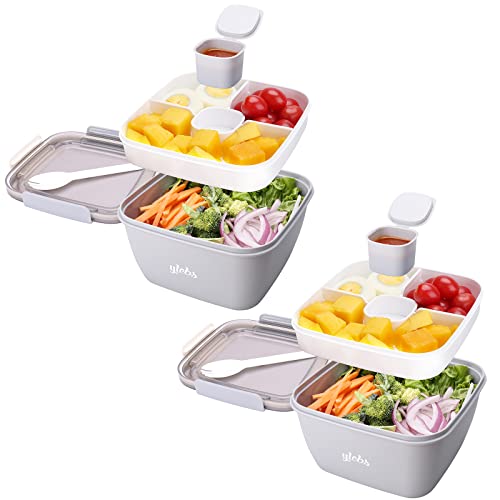 Ylebs 2 Pack Bento Box Adult Lunch Box