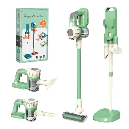 YoCool Kids Cordless Vacuum Cleaner Set - Aged 3+ (Green/White)