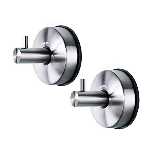 YOHOM Stainless Steel Suction Cup Hooks Shower Holder