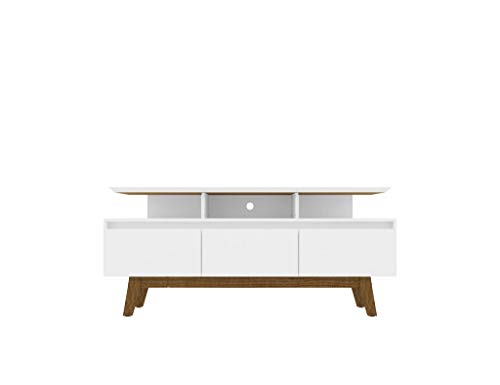 Yonkers Mid Century Modern TV Stand - 62.99" White