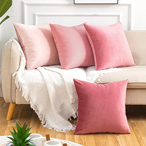 Yonous Pink Combo Set Throw Pillow Covers