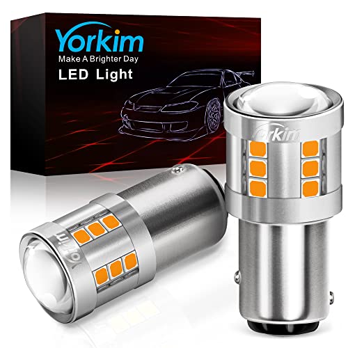Yorkim 1157 LED Bulb Amber - Super Bright Car Blinker Lights