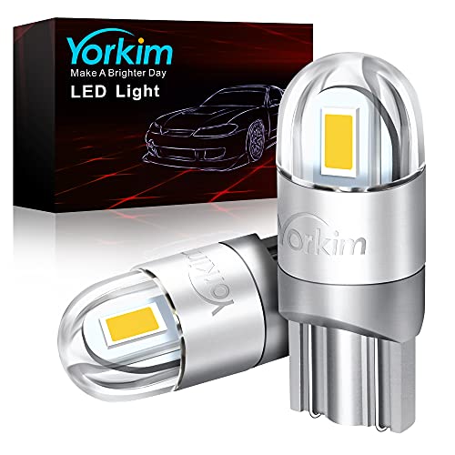 Yorkim 194 LED Bulbs - Bright White Car Interior Lights