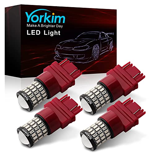 Yorkim 3157 Red Led Bulb for Car Brake Lights Tail Lights