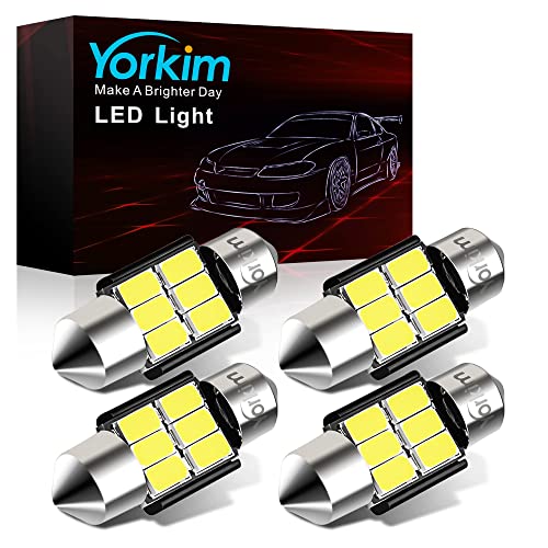 Yorkim DE3022 Super Bright Festoon LED Bulbs - Pack of 4