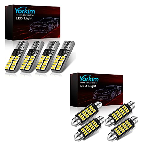 Yorkim LED Bulb White (Pack of 4) for Interior Light