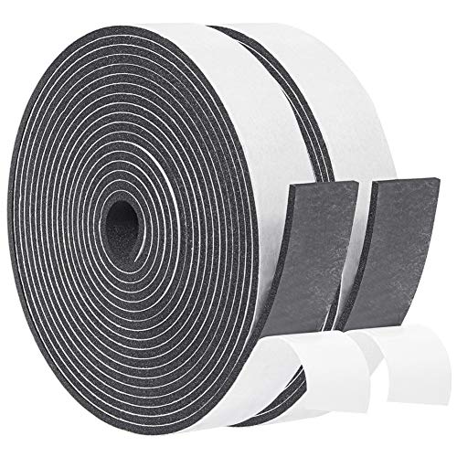 Yotache Foam Strips Adhesive Tape - Weather Stripping for Doors and Windows