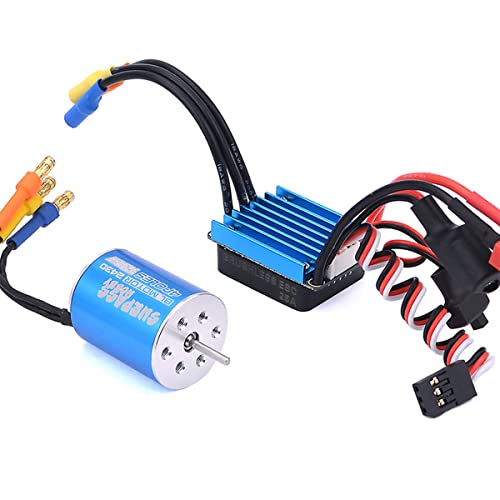 YOUQUKEJI Brushless Motor with ESC for RC Car Truck