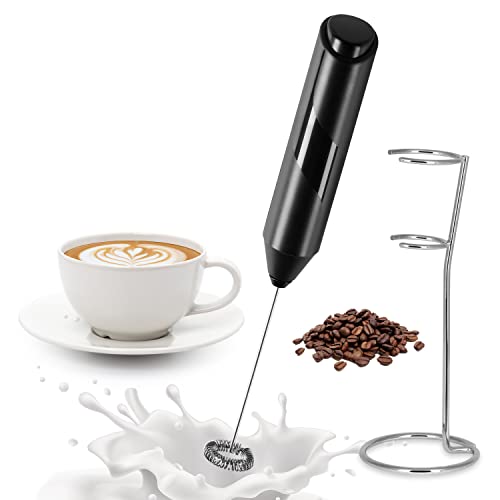 Electric Milk/Coffee Frother, Basecent Rechargeable Handheld Foam  Maker/Mixer for Latte, Cappuccino, Frappe Drink, Hot Chocolate, Stainless  Steel