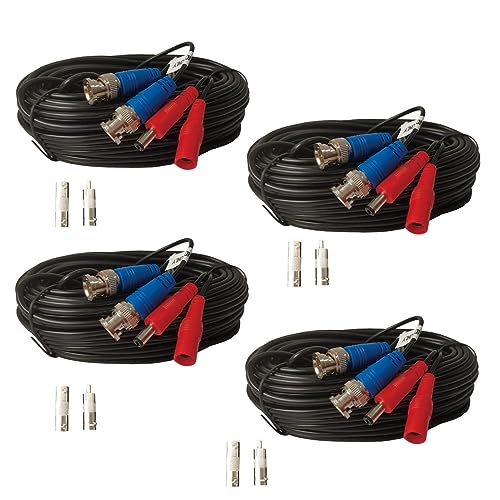 Yuarisx 4 Pack 50ft Video Power Cables