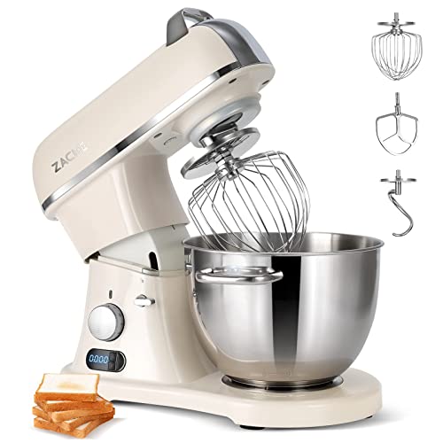 TECHTONGDA Commercial Food Mixer 10Qt. Stainless Steel Dough Mixer Kitchen  Stand Mixer Kneading Machine 110V 450W