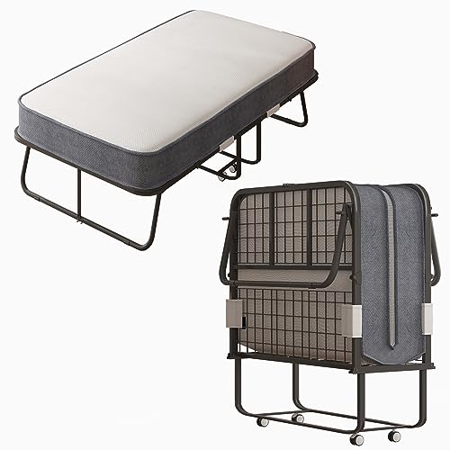 ZAFLY Folding Bed with 4 Inch Folding Mattress