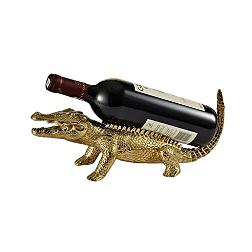 ZAJ Durable Copper Wine Rack with Crocodile Design