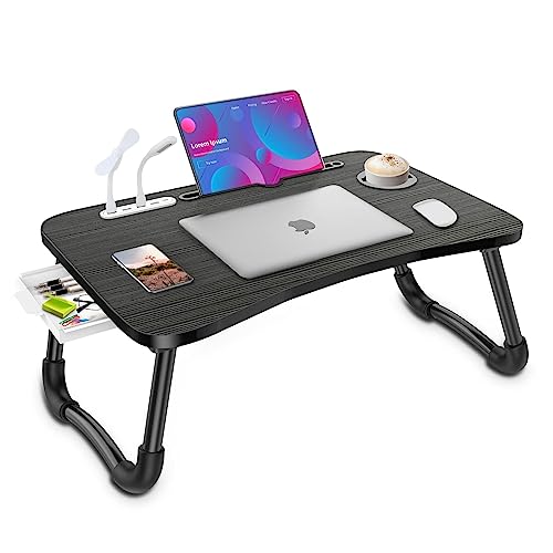 Zapuno Laptop Lap Desk with USB Ports and Storage Drawer