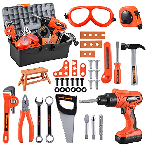 Zealous 45 PCS Kids Tool Set with Toy Drill