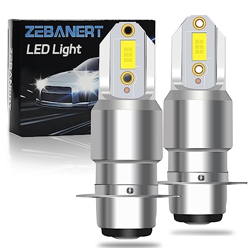 ZEBANERT P15D H6M LED Headlight Bulb for Yamaha ATVs (2 Pack)