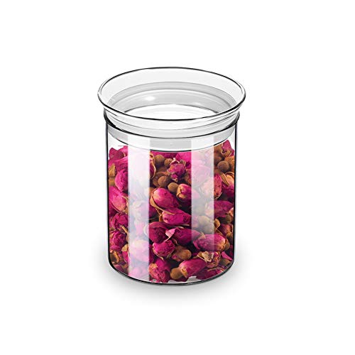ZENS 15oz Airtight Glass Jar Container with Lid