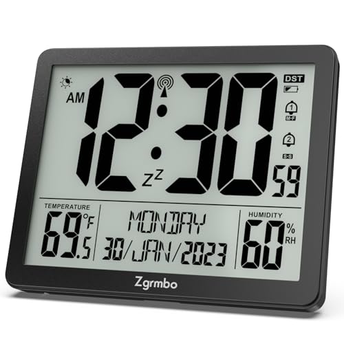 Zgrmbo Atomic Clock with Auto DST and Temperature Display