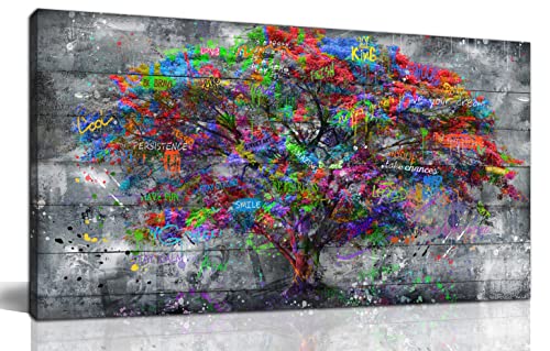 ZHAOSHOP Tree Wall Art Decor - Graffiti Pictures